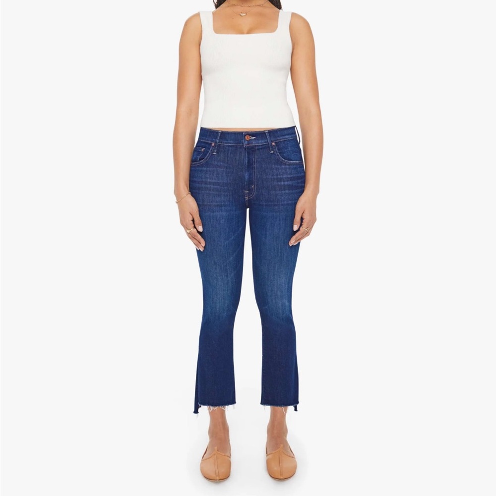 MOTHER Insider Crop Step Fray
